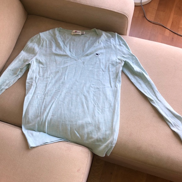 Vinyard vines teal sweater - Picture 3 of 6